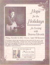 Hope For The Holidays Musical Workshop Presentation.